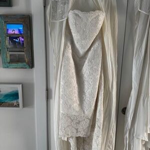 Strapless Lace Bridal Gown